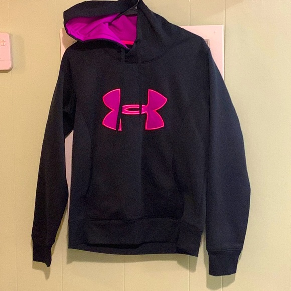 Under Armour Tops Pink And Purple Under Armor Hoodie Poshmark